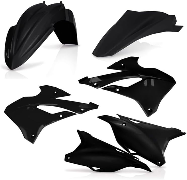 Acerbis Replica Plastic Kit Black Compatible with Kawasaki KX85/KX112 2022-2025 - 2936140001