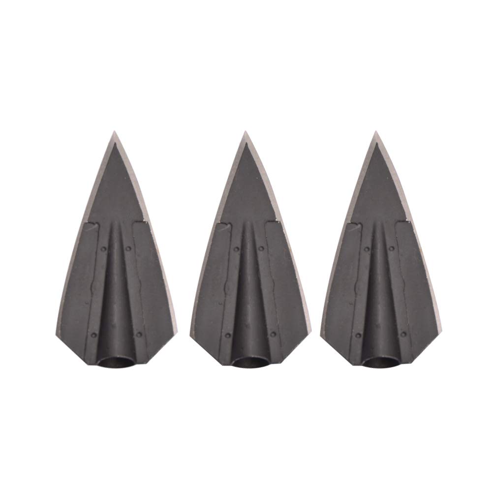 6pcs Tiro con L'Arco Punte da Caccia 115 Grano Punte di Freccia Punta in Acciaio per frecce di Caccia in Legno di bambù ID 8mm