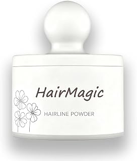 HairMagic hairline powder, Hairline Shadow Gray Hair Coverage Touch Up Hair Powder for Thinning Hair for Women Hair Root Touch Up Powder Hair Root Cover Up Conceals Hair Loss Dark Brown (Dark Brown)