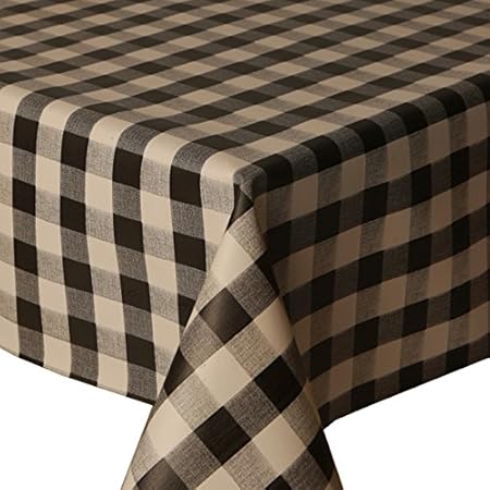 gingham tablecloth 140cm wipe