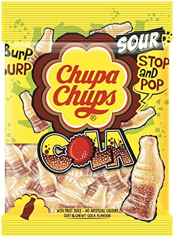 Chupa Chups Sour Cola Flavor Jelly Candy Bag 90g