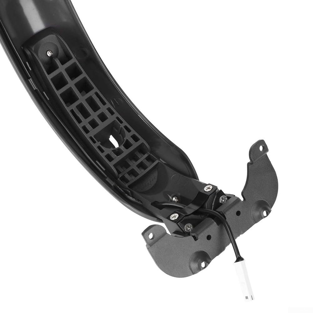 Garde-boue arrière pour garde-boue en alliage d'aluminium avec feu stop pour trottinette électrique MAXG30 - Étanche - Gris et rouge