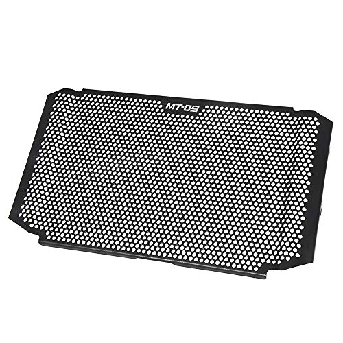 MT09 Motorcycle Radiator Grille Guard Cover Aluminum Alloy Protector for Yamaha MT 09 MT09 MT-09 2017 2018 2019 MT-09 SP 2017-2019(BLACK)
