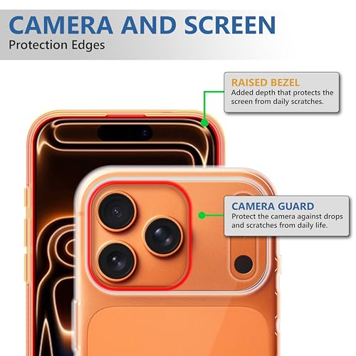 Image of CEDO iPhone 17 Pro Max Clear Case | Soft Flexible Slim-Fit | Full Body 360 Protection Shock Proof TPU Back Cover (Transparent)