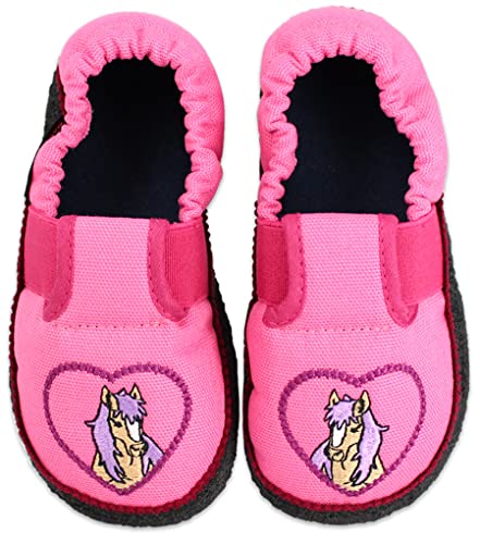 Beck Mädchen Pferdchen Hausschuhe