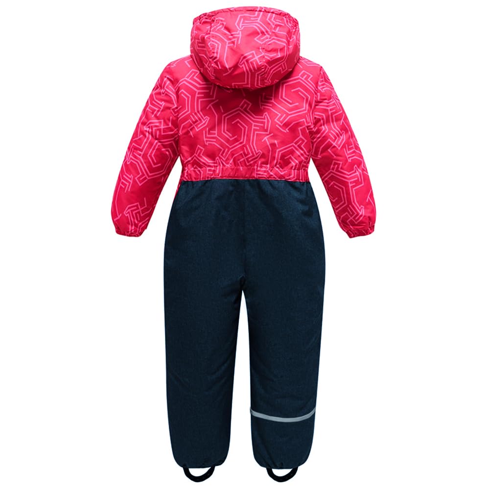 Combinaison de Ski Enfant à Capuche Chauds Garçon Combinaisons de Neige Imperméables et Coupe-vent Vêtements de Ski pour Fille