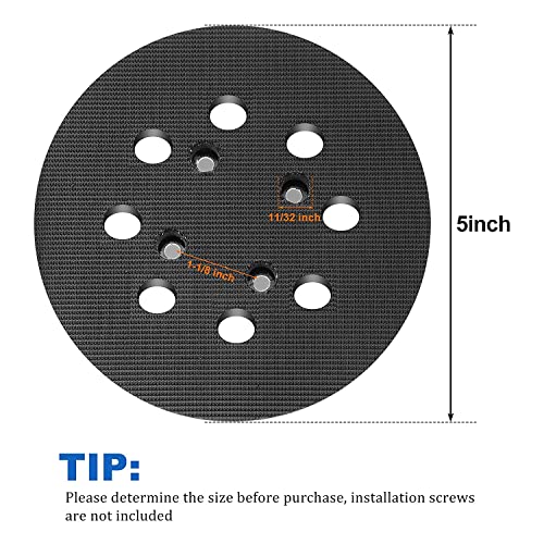 5" Orbital Sander Backing Pad, Sander Pad Replacement For Craftsman Random Orbit Sanders 315116070,315112180 #TOP1