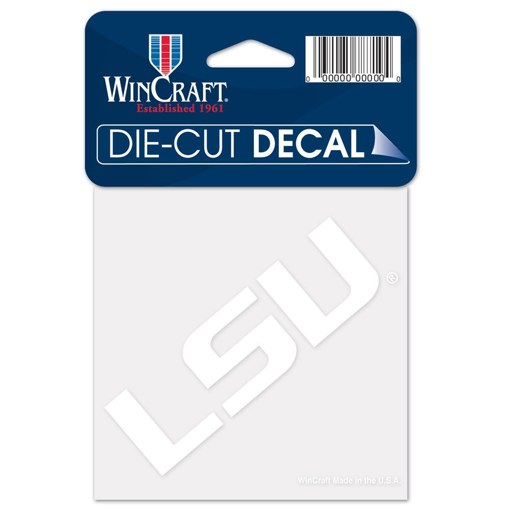 Wincraft NCAA LSU Tigers Perfect Cut Decal - 4x4 Inch Officially Licensed Vinyl Sticker