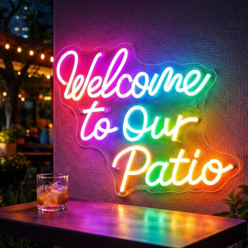 Image of Custom Outdoor Neon Sign, Waterproof LED Business Logo Sign for Stores