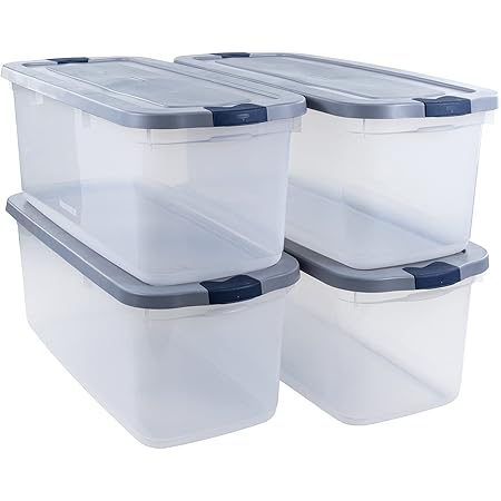 Amazon.com: Rubbermaid Roughneck Clear 95 Qt/23.75 Gal Storage ...