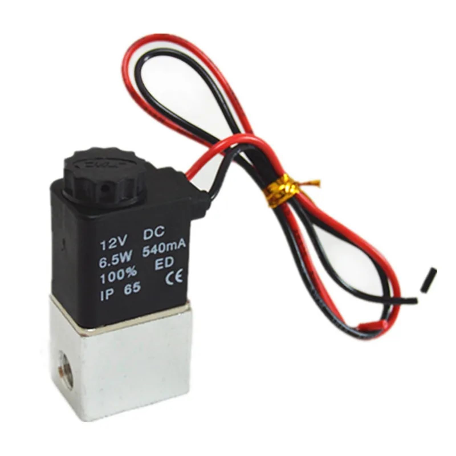 Vanne solénoïde air 1/4 pouce pour automatisme d'atelier et compresseur 220v