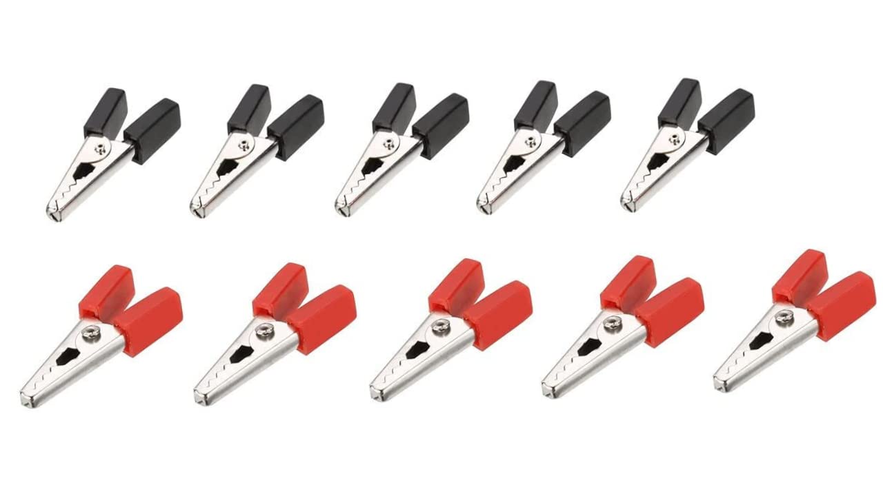 See full amazon price history chart for ESPtronics 5 Pair 35mm Metal Alligator Clips Insulation Crocodile Clip Electrical Clamp Test Probe Meter Black Red Crocodile Clips for Battery ESPtronics 5 Pair 35mm Metal Alligator Clips Insulation Crocodile Clip Electrical Clamp Test Probe Meter Black Red Crocodile Clips for Battery (B0BMG76FKY) Amazon Price History, Amazon Price Tracker