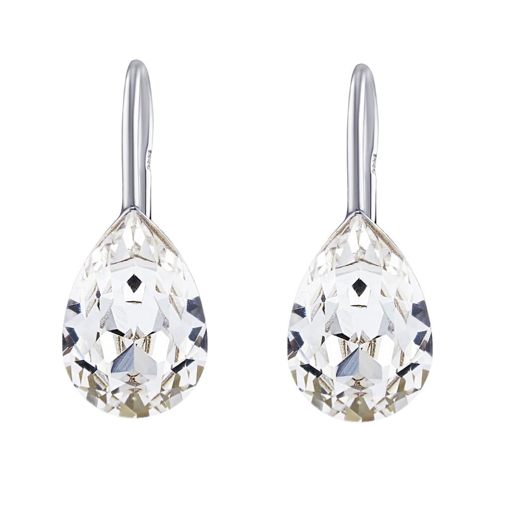 Silberdream Orecchini Bianchi In Zirkonia 925 ECHT Argento