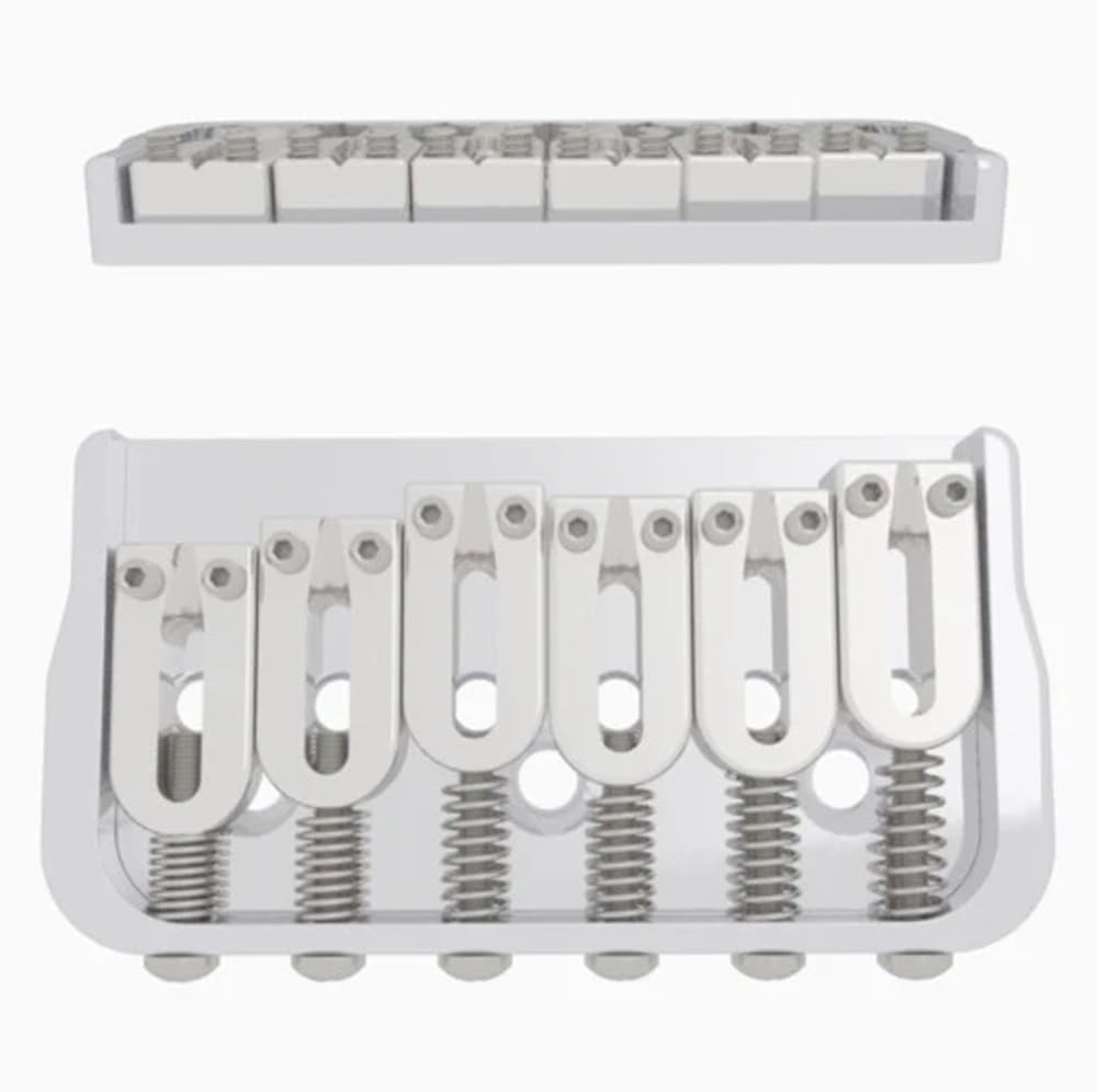 ギター HIP SHOT 6 String Fixed .125 Amazon.com: Hipshot 6-String US Fixed Guitar Bridge .125 Chrome