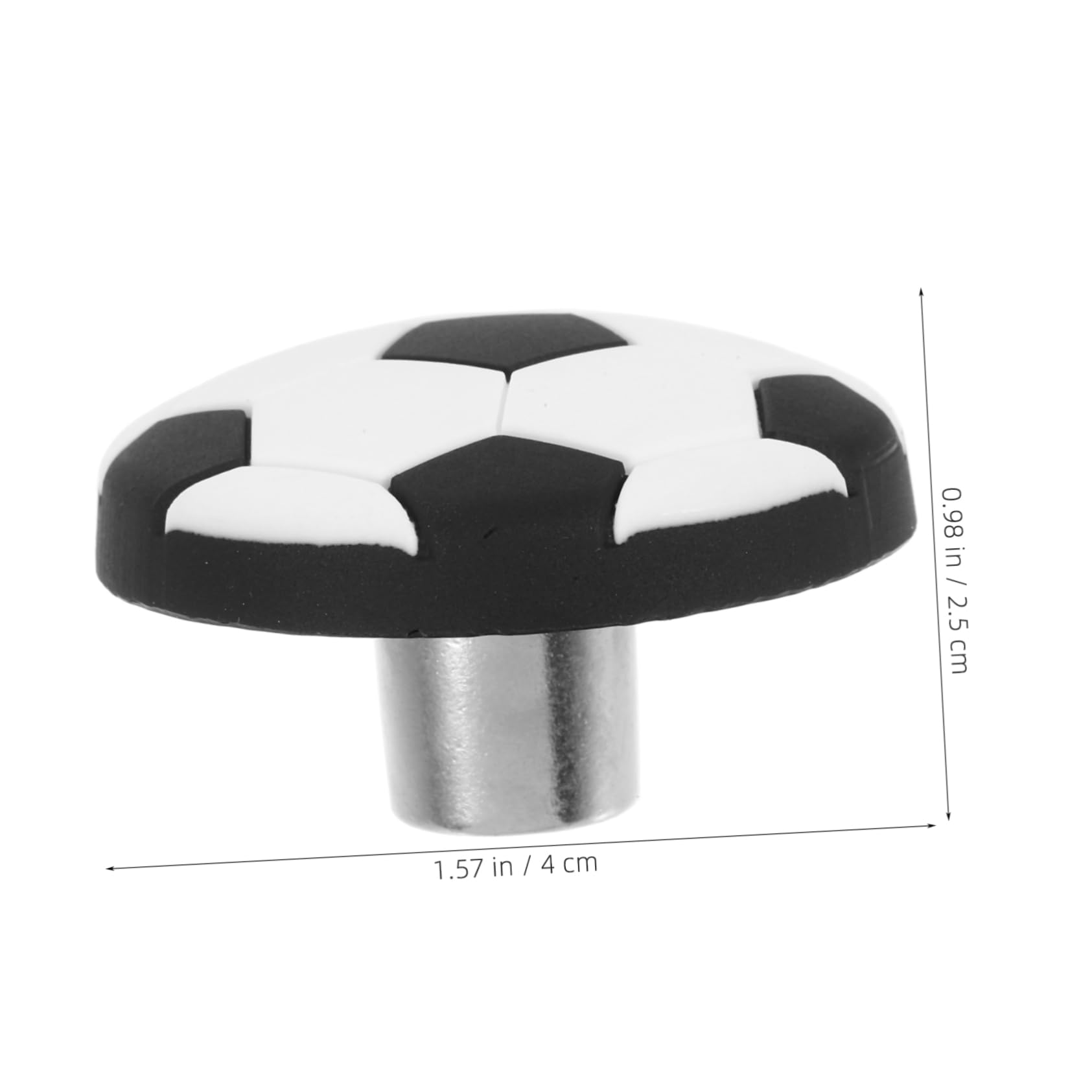 OSALADI Football Theme Kids' Dresser Knobs Vintage Cabinet Door Pulls Soft Silicone Safe Comfortable for Little Ones Set of 6