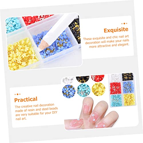 FRCOLOR 3 Conjuntos De Acessórios Para Arte Em Unhas Unhas Postiças Unhas Postiças Amuletos De Unhas