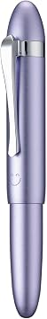 HONG DIAN M1 Fountain Pen Extra Fine Nib, Purple & Submarine Shape Aluminium Short Mini Pocket Travel Pen