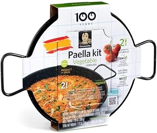 Carmencita. Vegetable Paella Kit with Saffron. Includes enameled pan. 256g (9.03oz). 2 servings.