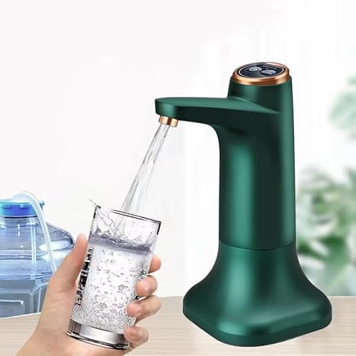 Dispensador de agua recargable USB con base desmontable para botellas de 5 galones, dispensador portátil con batería de 1200 mAh, inteligente y