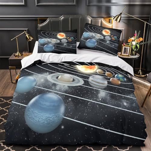 Ensemble de literie microfobre résistante space anti-plis ado