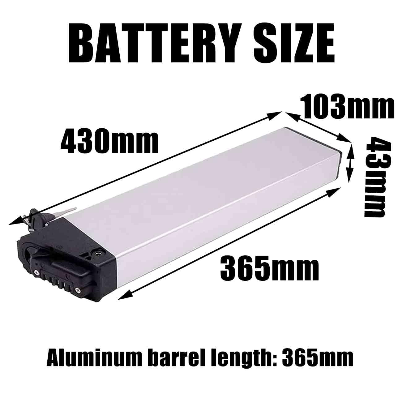 Akumulator do roweru elektrycznego 48 V 14 Ah 8 Ah Akumulator litowo-jonowy 48 V 12 Ah 10,4 Ah Akumulator do roweru elektrycznego 250 W - 700 W z ładowarką i uchwytem