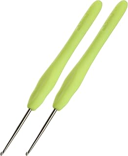 2Pcs 1.5mm Small Crochet Hooks, Ergonomic Small Lace Crochet Hook