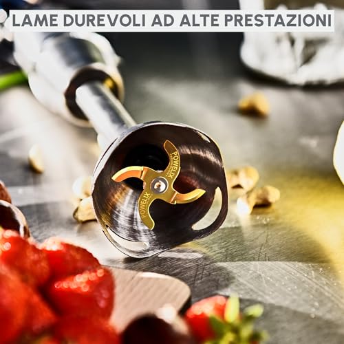 Moulinex Infinyforce Pro Frullatore a Immersione, 1200 W, Lame Resistenti, 5 Funzioni, 3 Accessori con Robot Multifunzione, Mixer a Immersione con Controllo Velocità, Lavabile in Lavastoviglie,DD95JD - Immagine 1