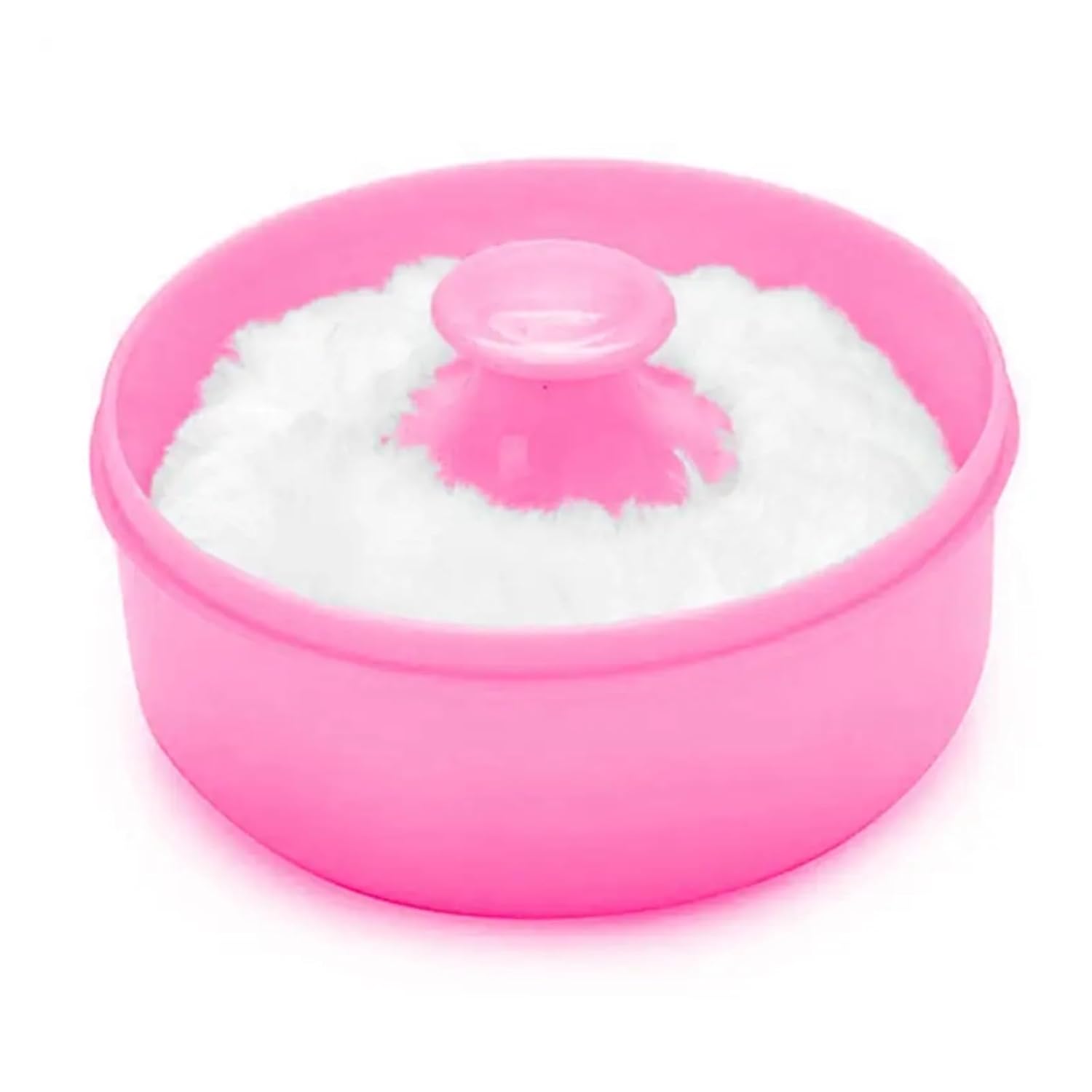 Dusting Powder Container With Puff 4set Portable Large Empty Box Baby Powder Sub-Bottling Storage Container Multi Purpose Puff(Blue)