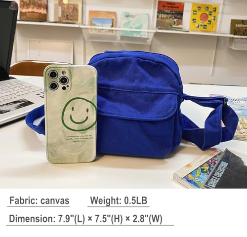 Image of Small Crossbody Bag Cute Purse Mini Canvas Crossbody Purse Phone bag