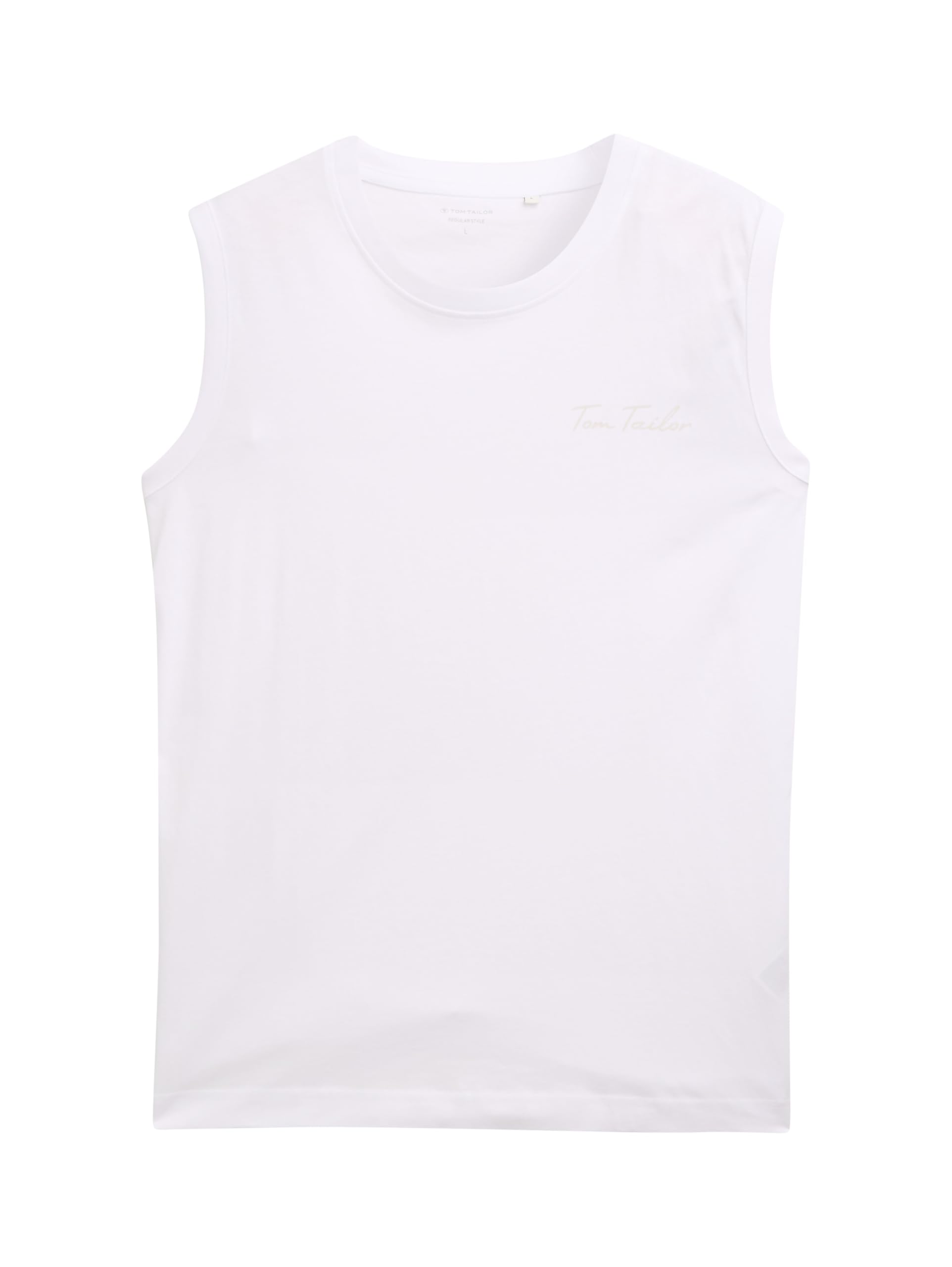 TOM TAILOR Herren Basic Tanktop mit Rundhalsausschnitt