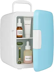 Mini Geladeira Frigobar 2 em 1 4L – Refrigerador e Aquecedor 12V | Retrô Portátil para Casa, Carro, Cosméticos e Skincare