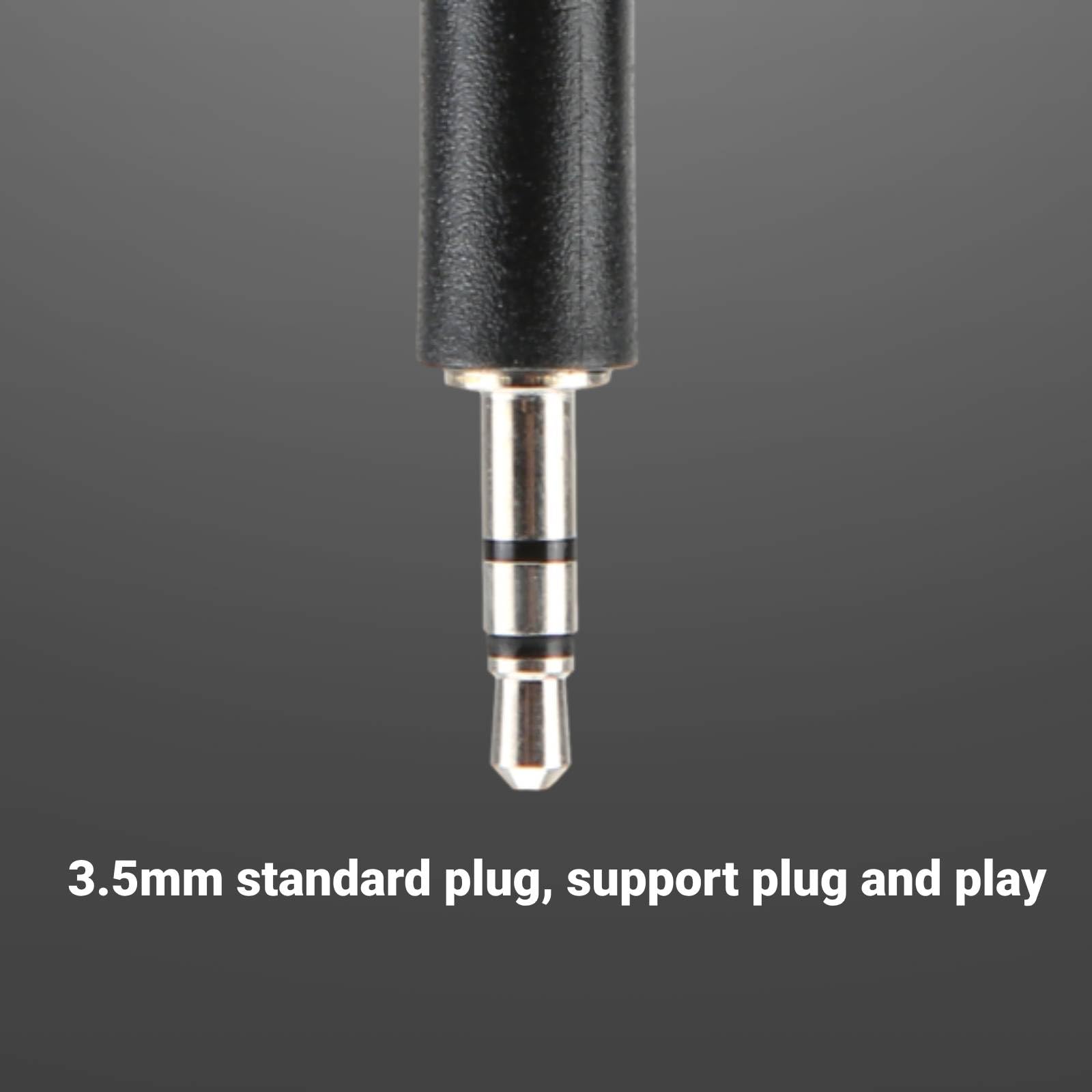 Niiyen 3PCS Mini Microphone, 3.5mm Jack Mini Gooseneck Microphone, Adjustable Flexible Extended Small Mic Replacement for Computer Mobile Phone for Interview,Video