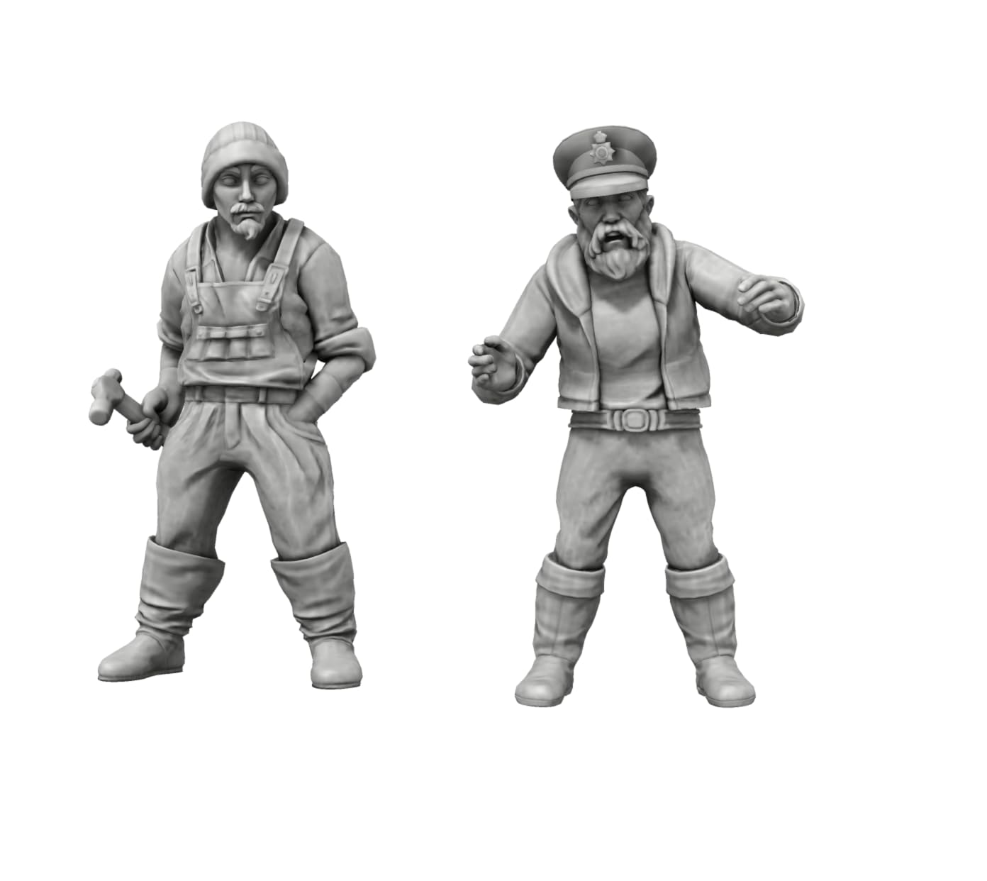 1:24 Model Sailors x 2 - Set 2 - Resin fishermen Figurines for Model Ships  Highly Detailed 1:24 Crew for RC & Static Model Boats  Premium Quality Miniatures for Dioramas & Maritime Displays