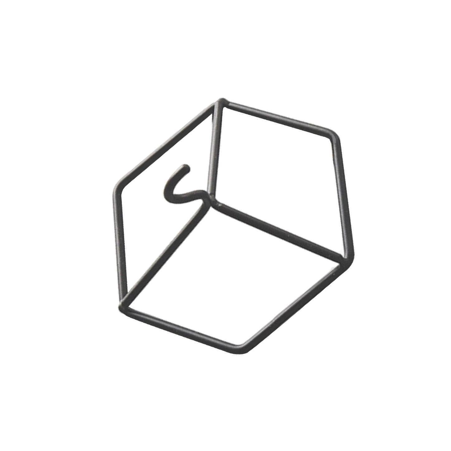 TUXCAXI Functional Wall Mounted Brackets Shelf Geometric Cast Iron Wall Hook Unique Storage Solution for Home Mounted Storage Hook Rack