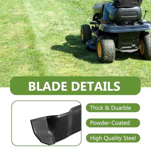 742-05177 Ultra High-Lift Bagging Blades Set for Cub Cadet MTD Troy Bilt 42" Zero-Turn Mower, Replaces 742P05177, Compatible with Enduro XT1-LT42 XT2-LX42 Ultima ZT1-42 ZT1-42E ZTS1-42 (2 Pack) by BCQNXX - Used condition - Image 4