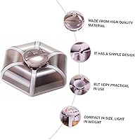 Vista 4 de DOITOOL Bandeja de almacenamiento de bocadillos, tipo flor, caja de dulces de frutas, platos de frutas secas, contenedor de almacenamiento