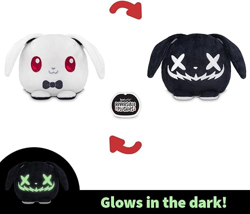 Miniatura 6 de TeeTurtle Plushiverse - Peluche reversible de 4 pulgadas, para día de San Valentín, bonito Narval Kawaii azul y morado, animal de peluche suave