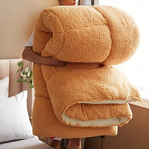 Edredón cálido de invierno gris 220x240 cm de 5 kg para cama individual grande 6