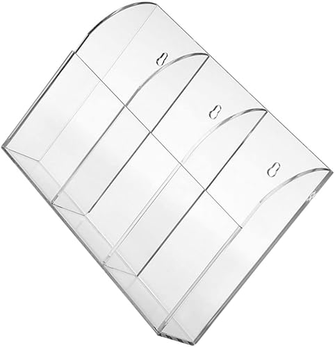 CIYODO Estante para control de mesita de noche estuche transparente para bolígrafo compartimentos de oficina organizador creativo remoto artículos