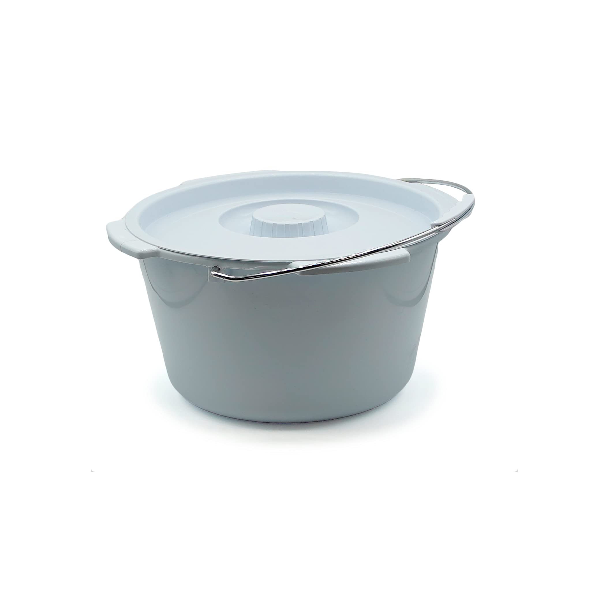 Comoda WC per Anziani Pieghevole Leggera 4 in 1 Sedia da Comodo Regolabile Sgabello Doccia e Bagno Rialzo WC Water per Disabilità