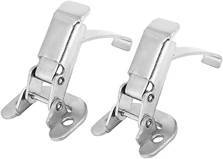 TMP1105 Hook-Latches 2Pcs Long Hook Latch Hasp Cabinet Boxes Hasp Lock Toggle Latch Catches Hardware Parts (Color : Type 3)