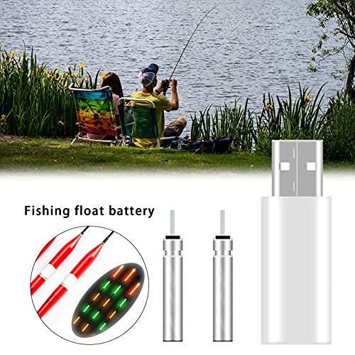 Foto von 3 StüCk Angelposen LED Posen Angeln Bissanzeiger, Angeln Schwimmer Kit Mit CR425 Batterie Set, Leuchtpose Angelposen FüR Nachtangeln Schwimmt Posen (Doppel Loch) (A+B)