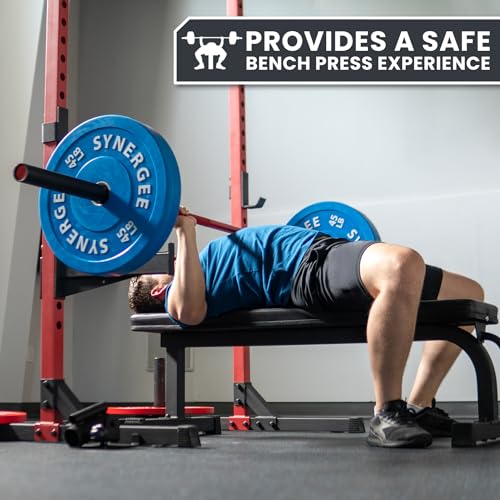 Synergee Safety Arms for 3x3 Power and Squat Racks, Fits Racks with 1" and 5/8" Holes. Rack-Mounted Safety Arm Attachment for Spotting, Bench Press, and Squats. by Synergee - Image 7