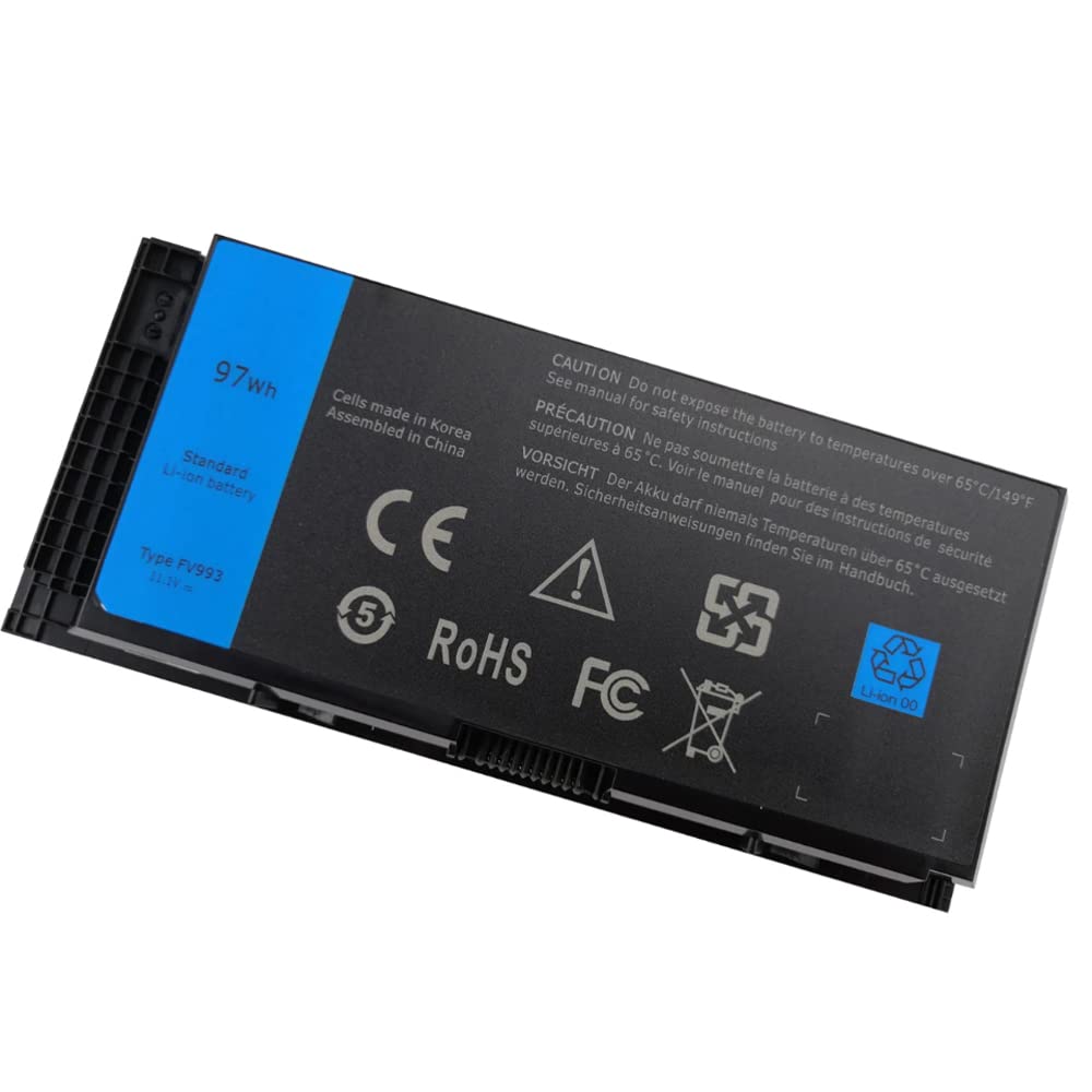FV993 97Wh 互换 バッテリーFor ELL Precision M4600 M4700 M6600 M6700 PG6RC 9GP08 7DWMT 97KRM修理交換用電池 2800mAh