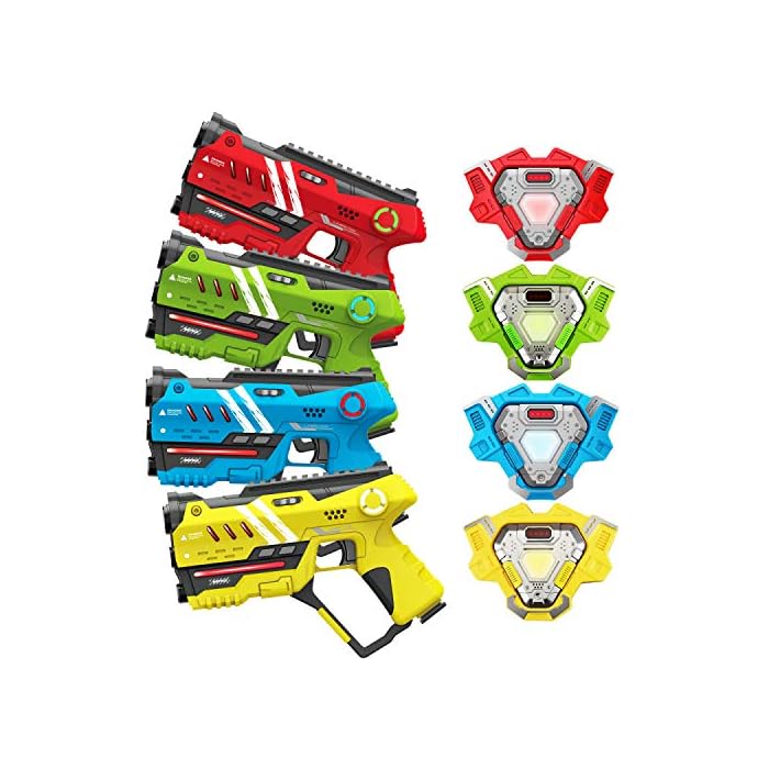 Buy VATOS Laser Tag Gun Game Infrared Laser Gun With Vests 4 Pack