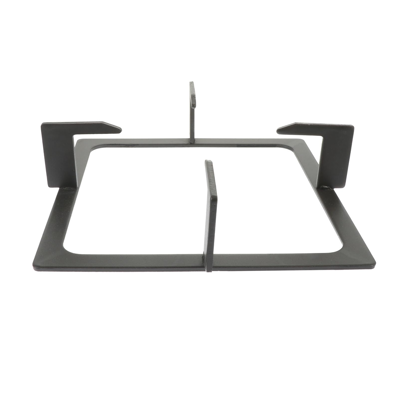 SECFOU Soporte Cuadrado Negro de Hierro Fundido para Estufa de Gas Diseño Antideslizante Soporte Seguro para Cocina para Ollas y Accesorios de Cocina