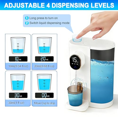 Distributeur de bain de bouche 600ml hydropulseur électrique LED - 5