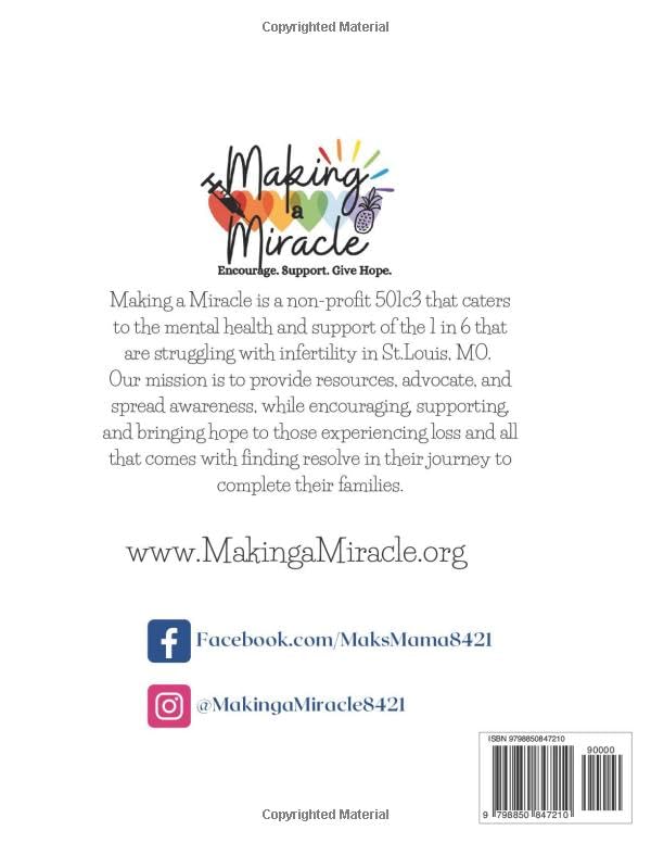 Miniatura 2 de Making a Miracle's Two Week Wait Coloring Book Created by an Infertility Warrior and Advocate hoping to Encourage, Support, and Give hope to others,