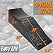 CARAVANTURE Flat Tire Changing Ramp – Heavy Duty Roadside Aid for Tandem Dual Axle Trailer – ONE Piece and ONE Easy Step – 5.5 Inch Lift, 20,000 lb Lift Capacity, All RV and Utility Trailers