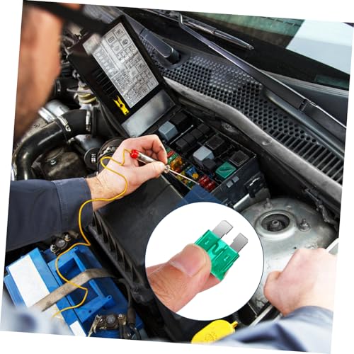 Garneck 1 Set Automotive Fuse Kit con extractor de fusibles y tester para autos, camiones, RVs y barcos con estuche portátil para organización fácil miniatura 5
